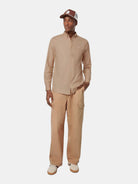 Daze - Garment-Dyed Herringbone Cargo Pant (Medium Brown) - Scotch & Soda