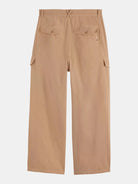 Daze - Garment-Dyed Herringbone Cargo Pant (Medium Brown) back view showing fit and finish by Scotch & Soda