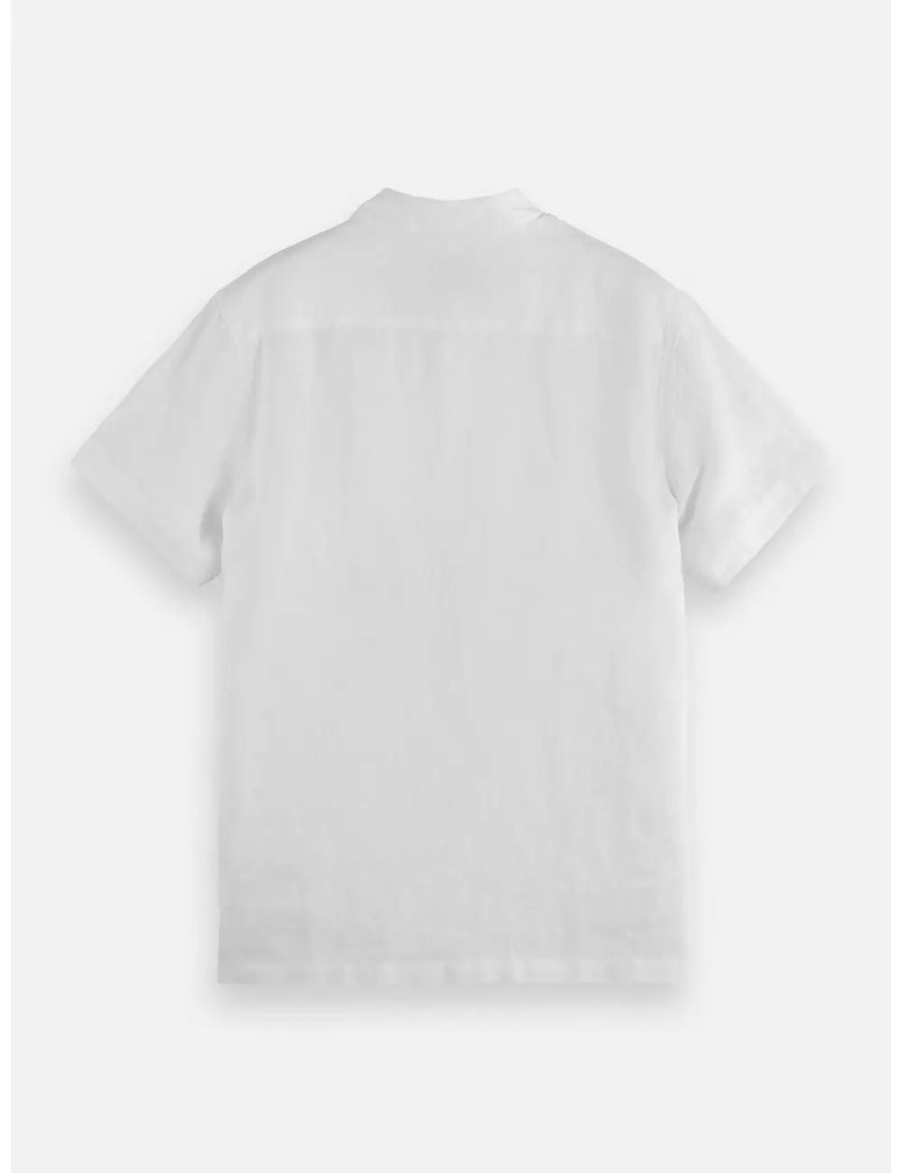 Linen Shirt Navy flat lay back view by Scotch & Soda