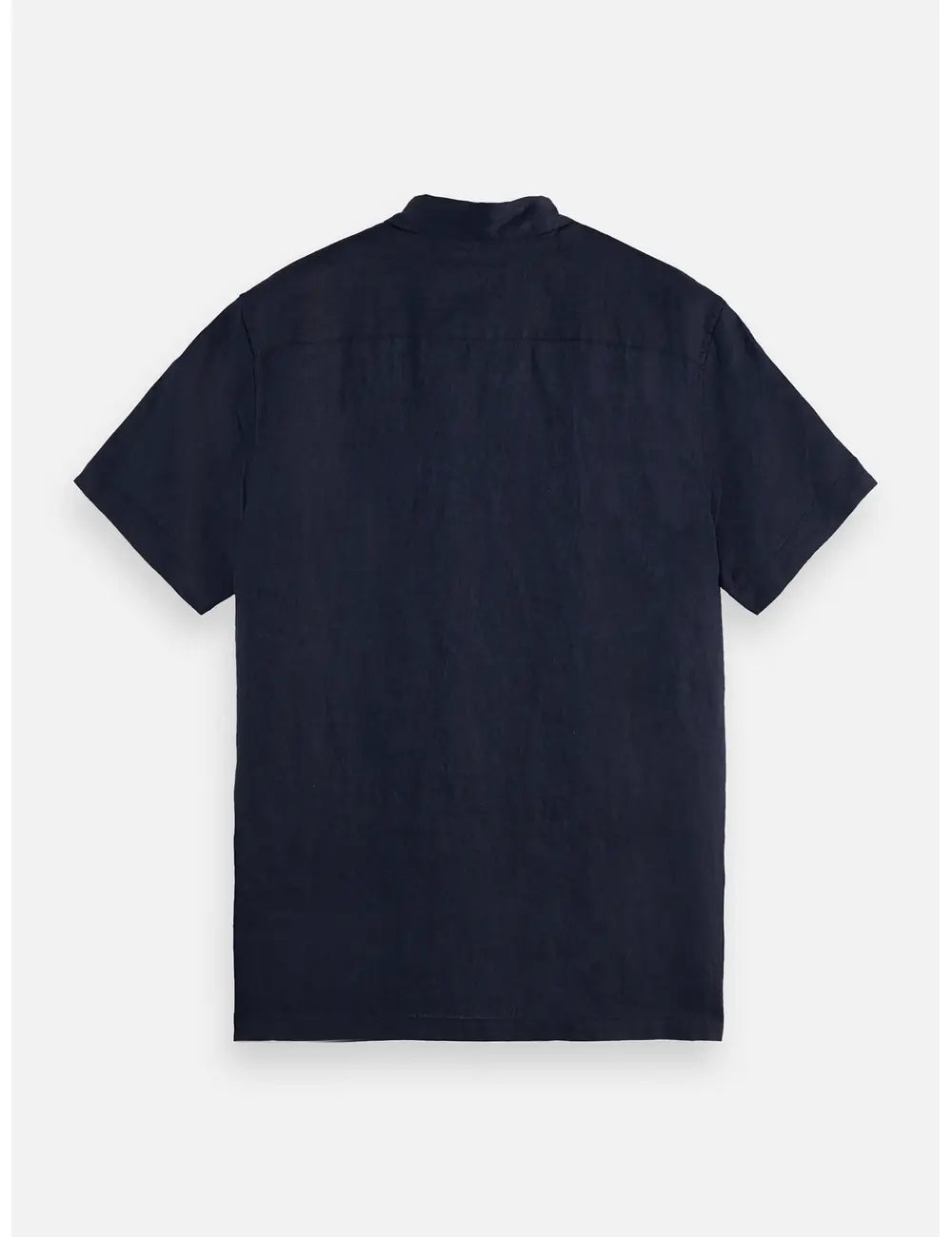 Linen Shirt Navy flat lay back view by Scotch & Soda