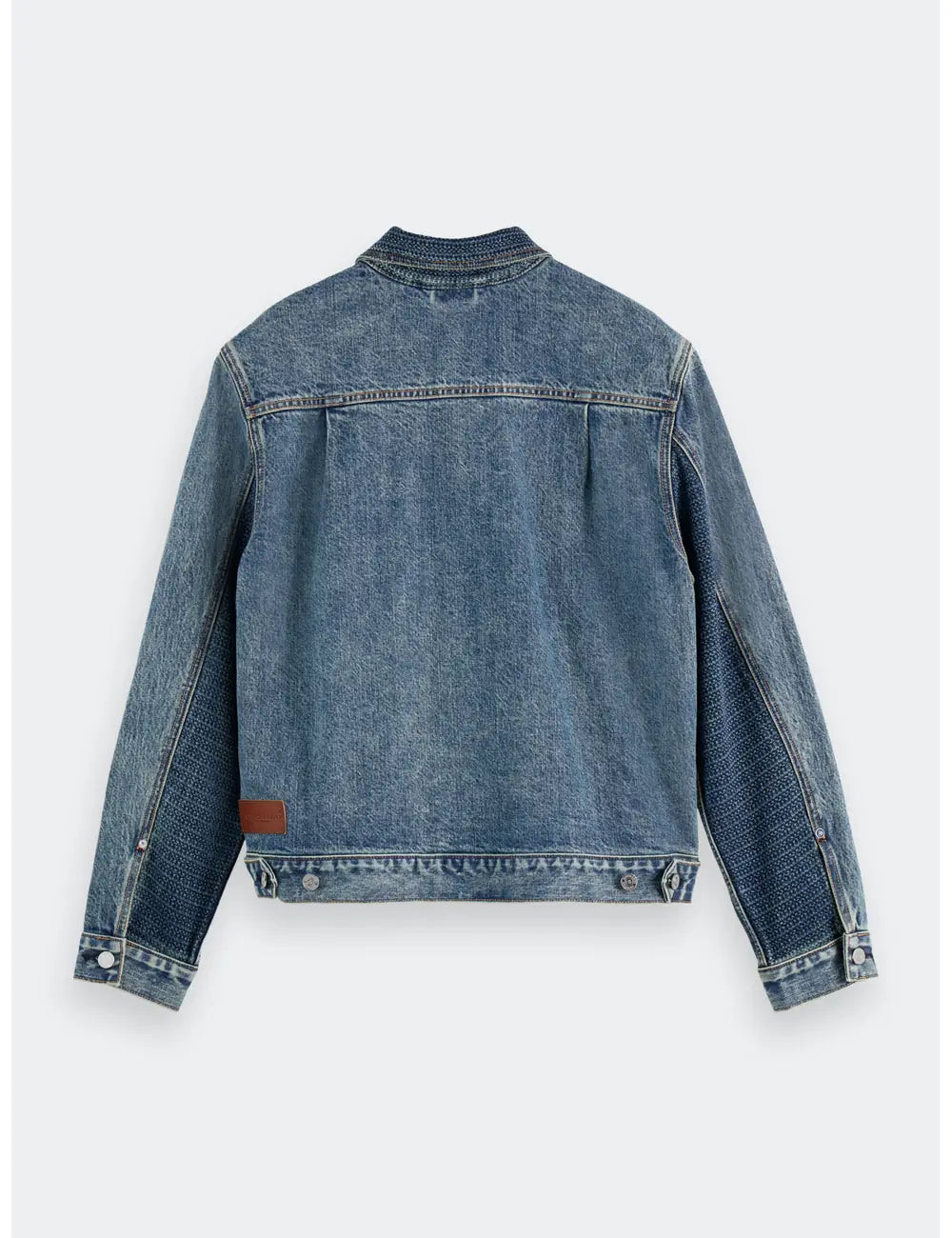 Denim Trucker Jacket flat lay back view by Scotch & Soda