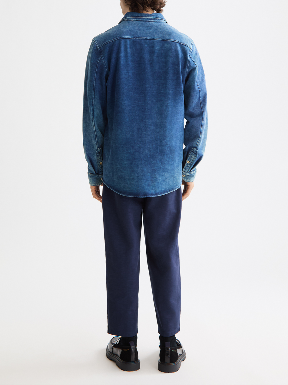 Chic indigo jersey shirt