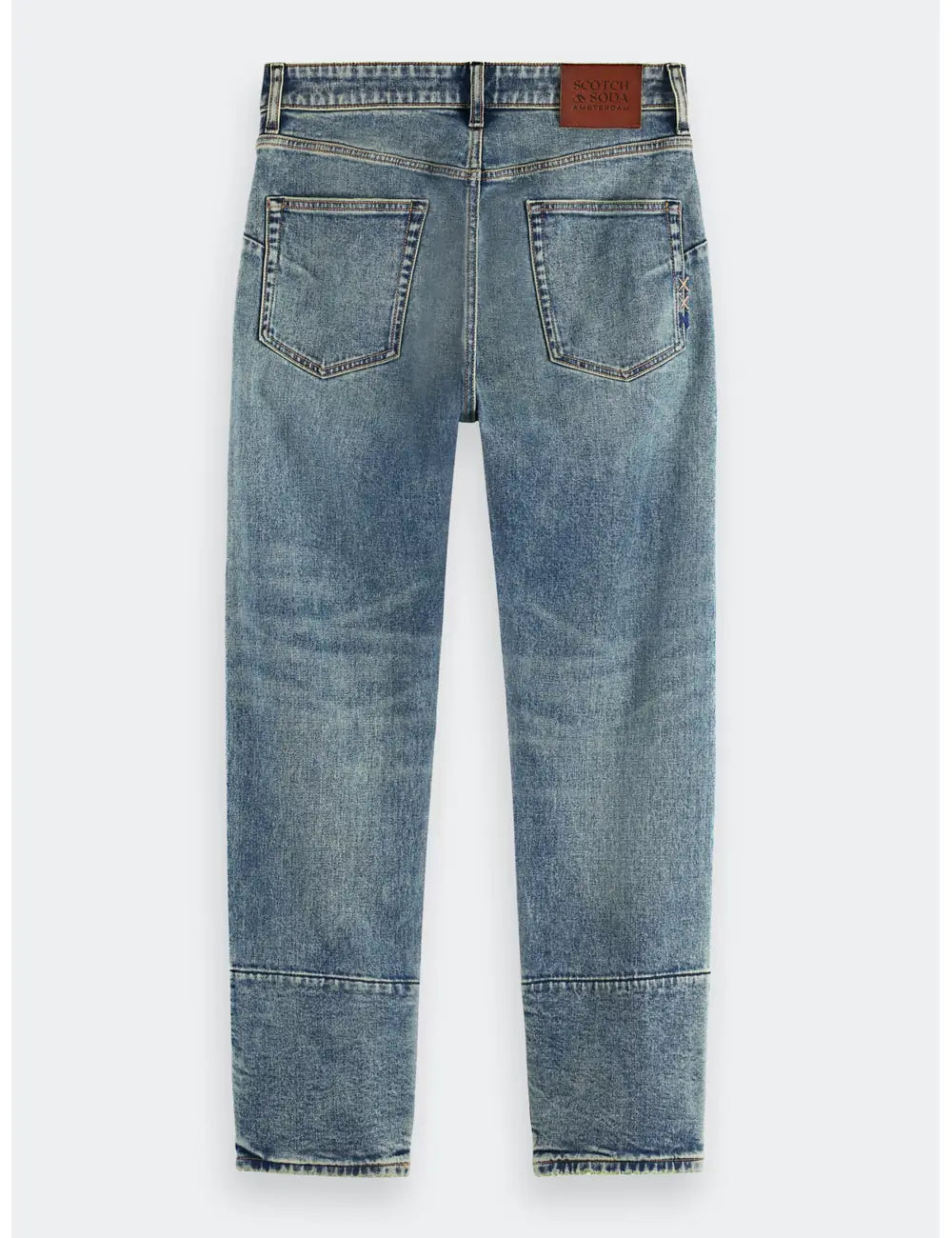 Zee Straight Jeans flat lay back view by Scotch & Soda