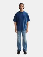 Washed 1 pocket indigo t-shirt - Scotch & Soda