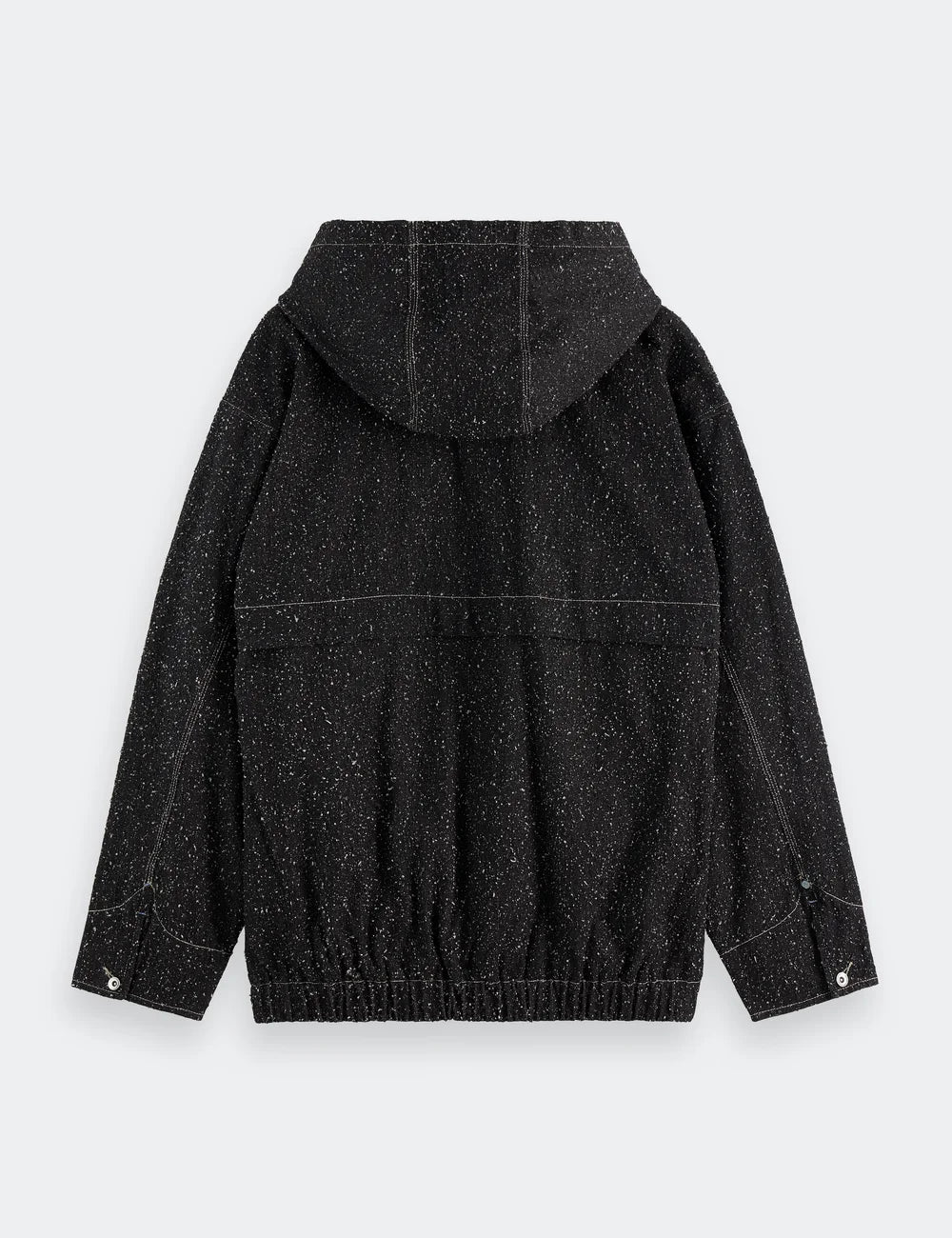 Hooded Denim Jacket flat lay back view by Scotch & Soda