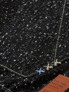 hooded-denim-jacket-black-snow detail shot by Scotch & Soda