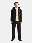 Hooded Denim Jacket — Black Snow - Scotch & Soda