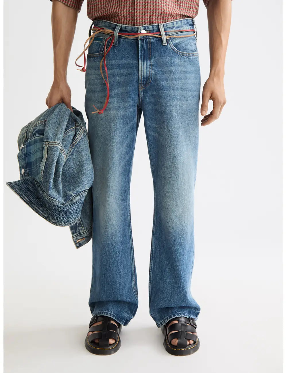 Beat Bootcut Jeans close-up on model showing fit and detail by Scotch & Soda