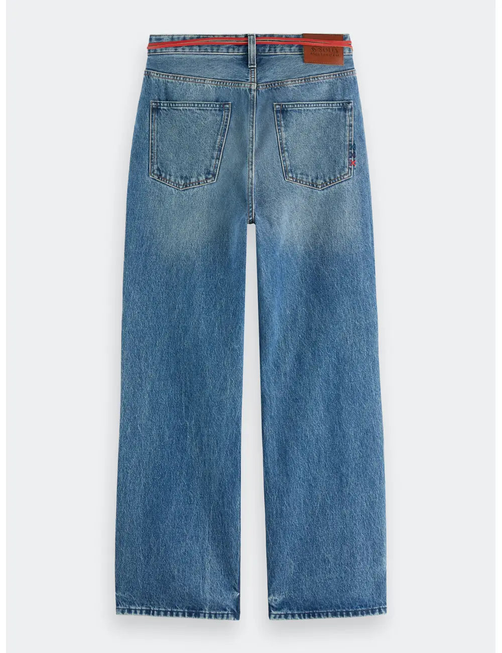Beat Bootcut Jeans flat lay back view by Scotch & Soda