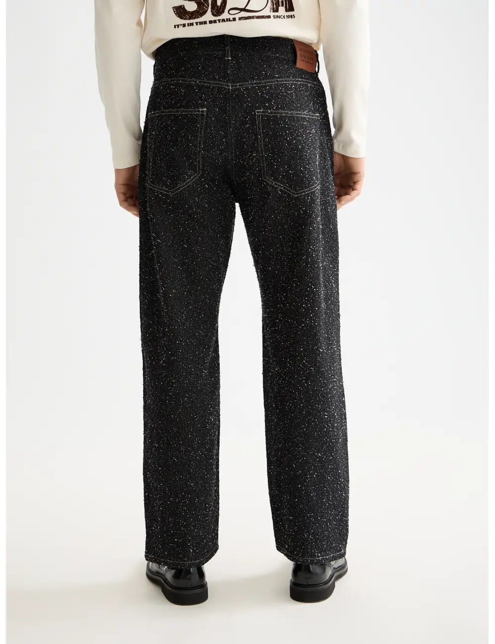 Loose Jeans Pitch detail shot showing fabric and craftsmanship by Scotch & Soda