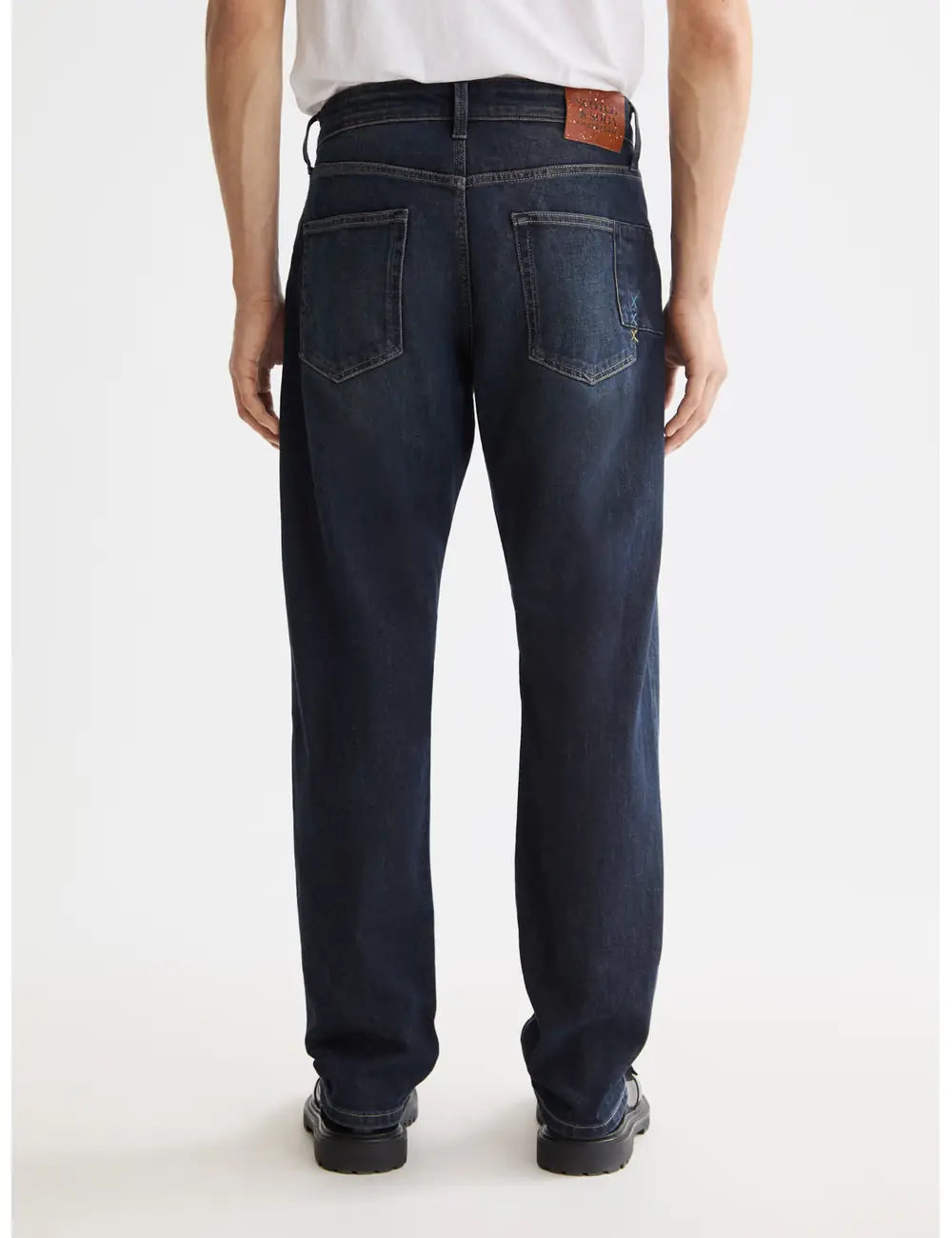Zee Straight Jeans flat lay back view by Scotch & Soda