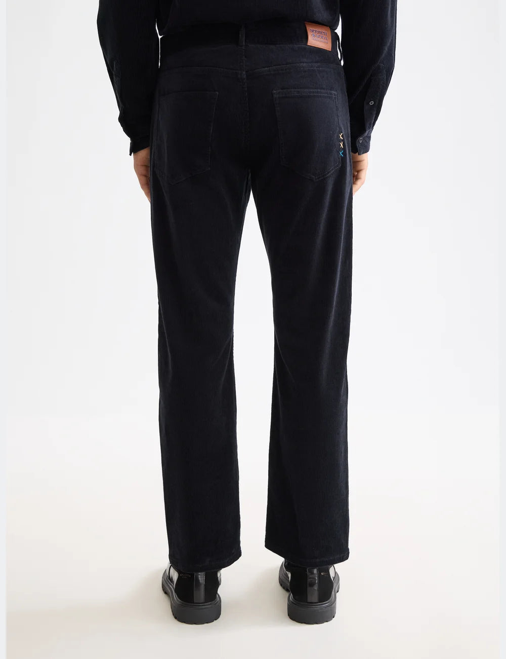 Zee Straight Jeans detail shot showing fabric and craftsmanship by Scotch & Soda