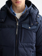 hooded-puffer-jacket detail shot by Scotch & Soda