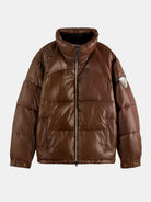 lacquer-puffer-jacket front view by Scotch & Soda