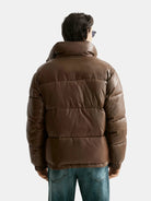 lacquer-puffer-jacket back view by Scotch & Soda