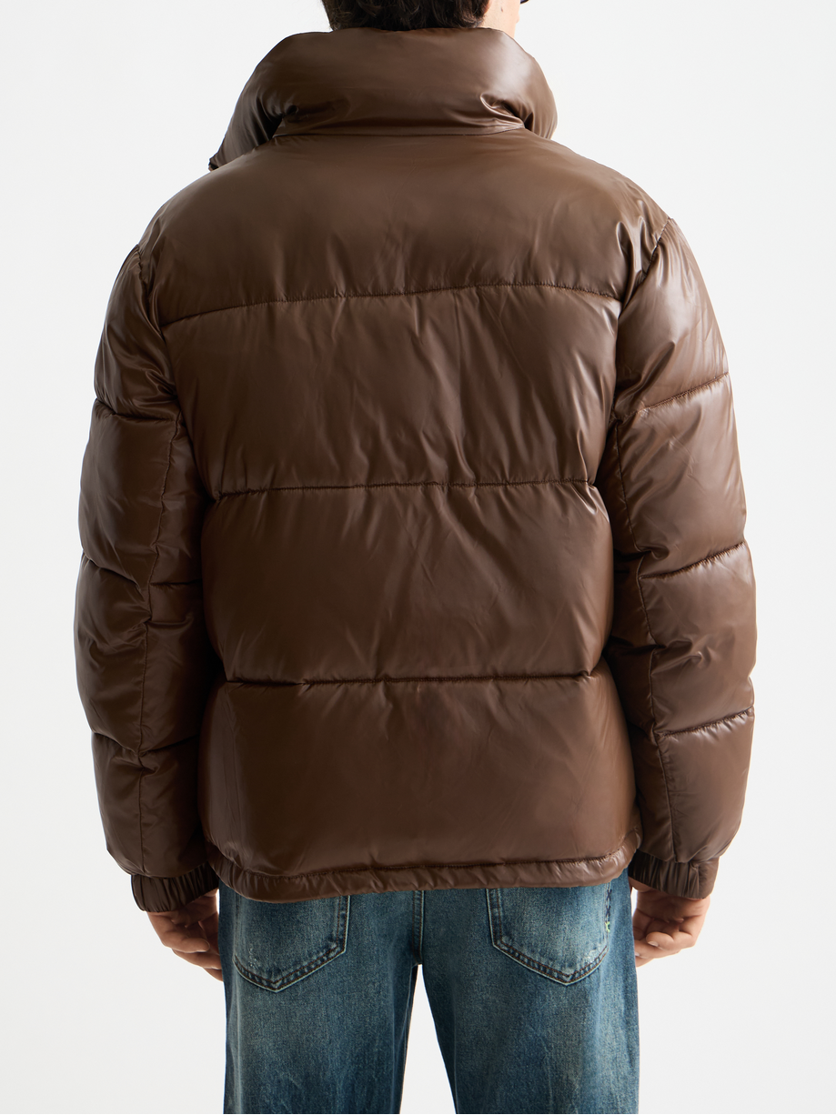 Lacquer puffer jacket