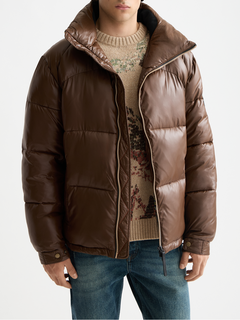 Lacquer puffer jacket