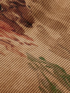 Mountain Print Corduroy Puffer detail shot of fabric and craftsmanship by Scotch & Soda