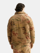 Mountain Print Corduroy Puffer back view showing fit and finish by Scotch & Soda