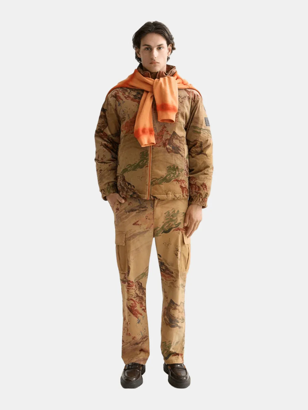 Mountain Print Corduroy Puffer - Scotch & Soda