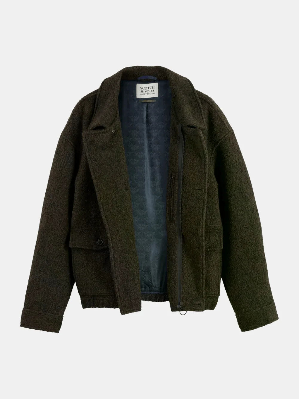 short-wool-coat back view by Scotch & Soda