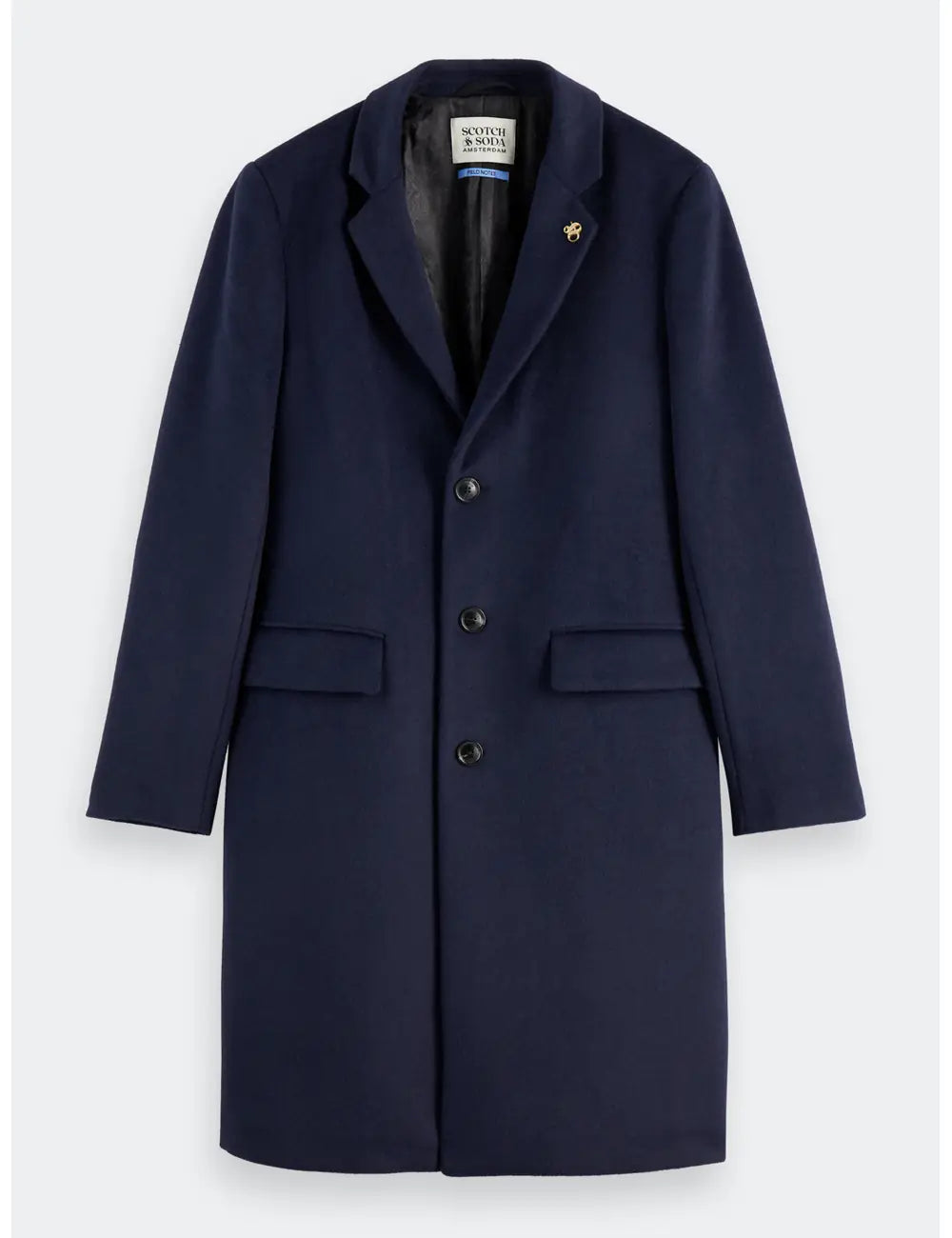 Classic Wool Coat flat lay front view by Scotch & Soda