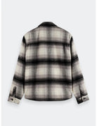 Check Overshirt flat lay back view by Scotch & Soda