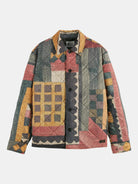 patchwork-mountain-print-overshirt front view by Scotch & Soda