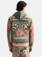 patchwork-mountain-print-overshirt back view by Scotch & Soda
