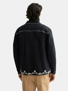embroidered-cotton-blend-worker-jacket back view by Scotch & Soda