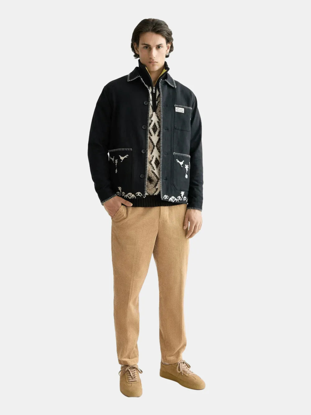 Embroidered Cotton-Blend Worker Jacket - Scotch & Soda