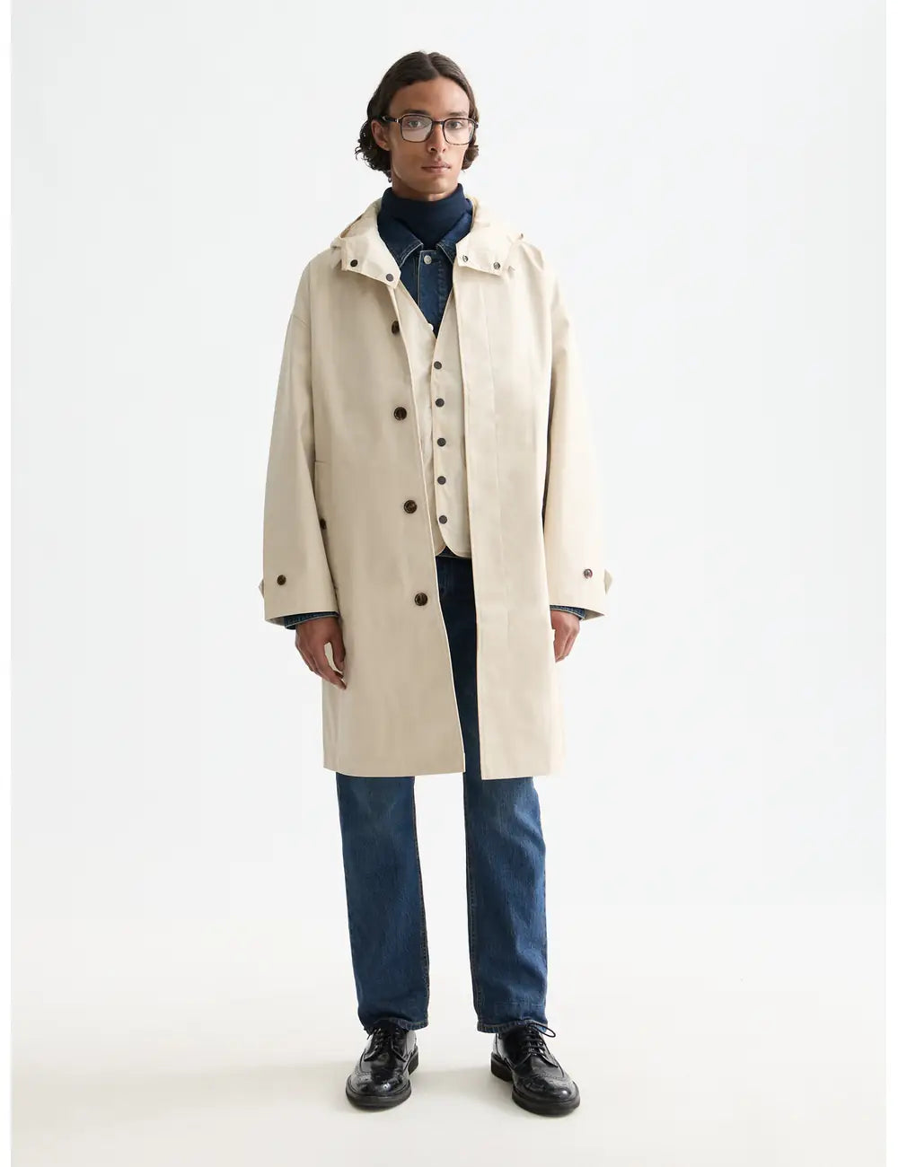 Amsterdam 750 Years Coat flat lay back view by Scotch & Soda