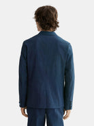 regular-fit-unconstructed-cotton-blend-seersucker-blazer back view by Scotch & Soda
