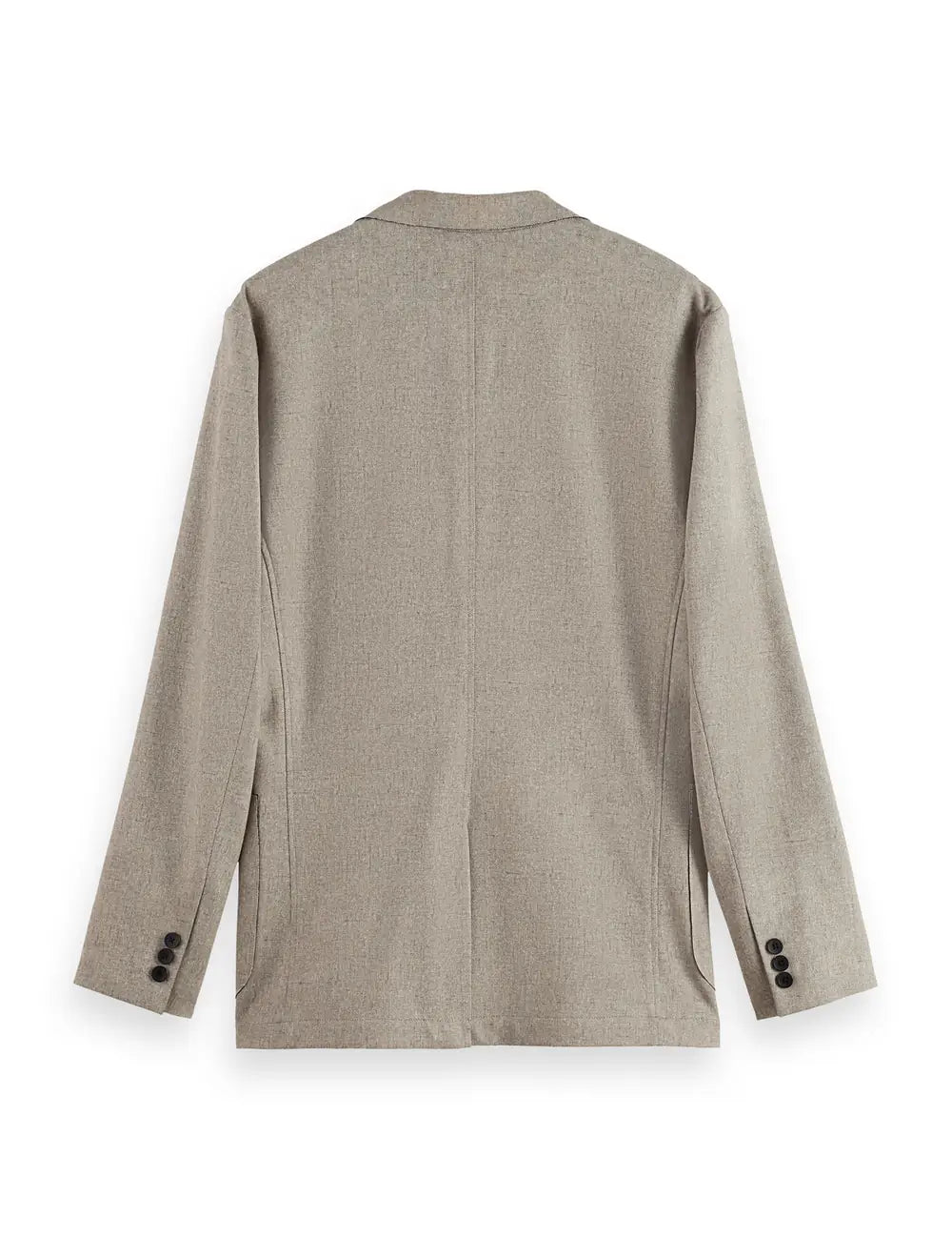 Unconstructed Melange Jersey Relaxed flat lay back view by Scotch & Soda