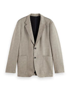 Unconstructed Melange Jersey Relaxed flat lay front view by Scotch & Soda