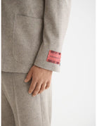 Unconstructed Melange Jersey Relaxed detail view by Scotch & Soda