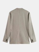 unconstructed-melange-jersey-relaxed-fit-blazer back view by Scotch & Soda