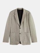 unconstructed-melange-jersey-relaxed-fit-blazer front view by Scotch & Soda