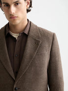 yarn-dyed-wool-blend-relaxed-fit-blazer detail shot by Scotch & Soda