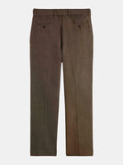 yarn-dyed-wool-blend-relaxed-straight-pleated-chino back view by Scotch & Soda