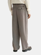 herringbone-yarn-dyed-pleated-baggy-fit-chino back view by Scotch & Soda