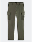 Loose Tapered Cargo flat lay front view by Scotch & Soda