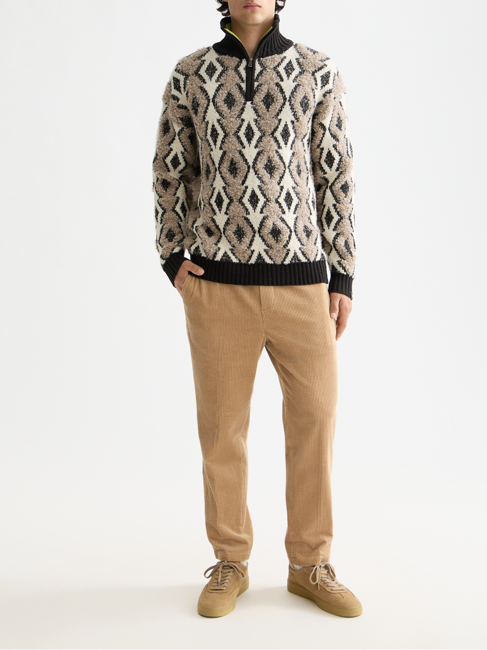 Fave Cotton corduroy loose tapered jogger