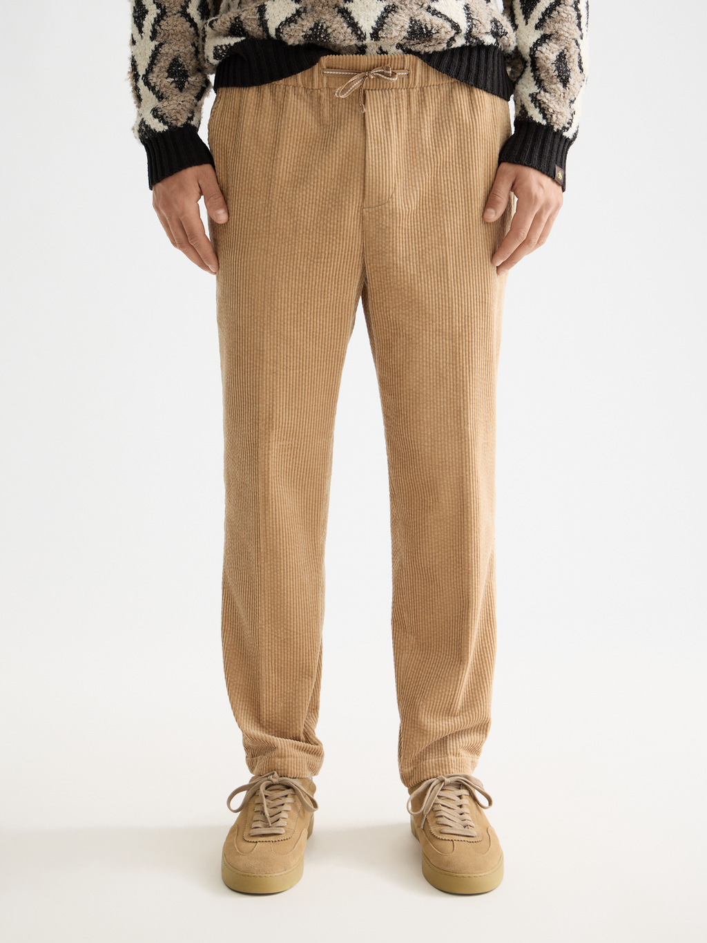 Fave Cotton corduroy loose tapered jogger