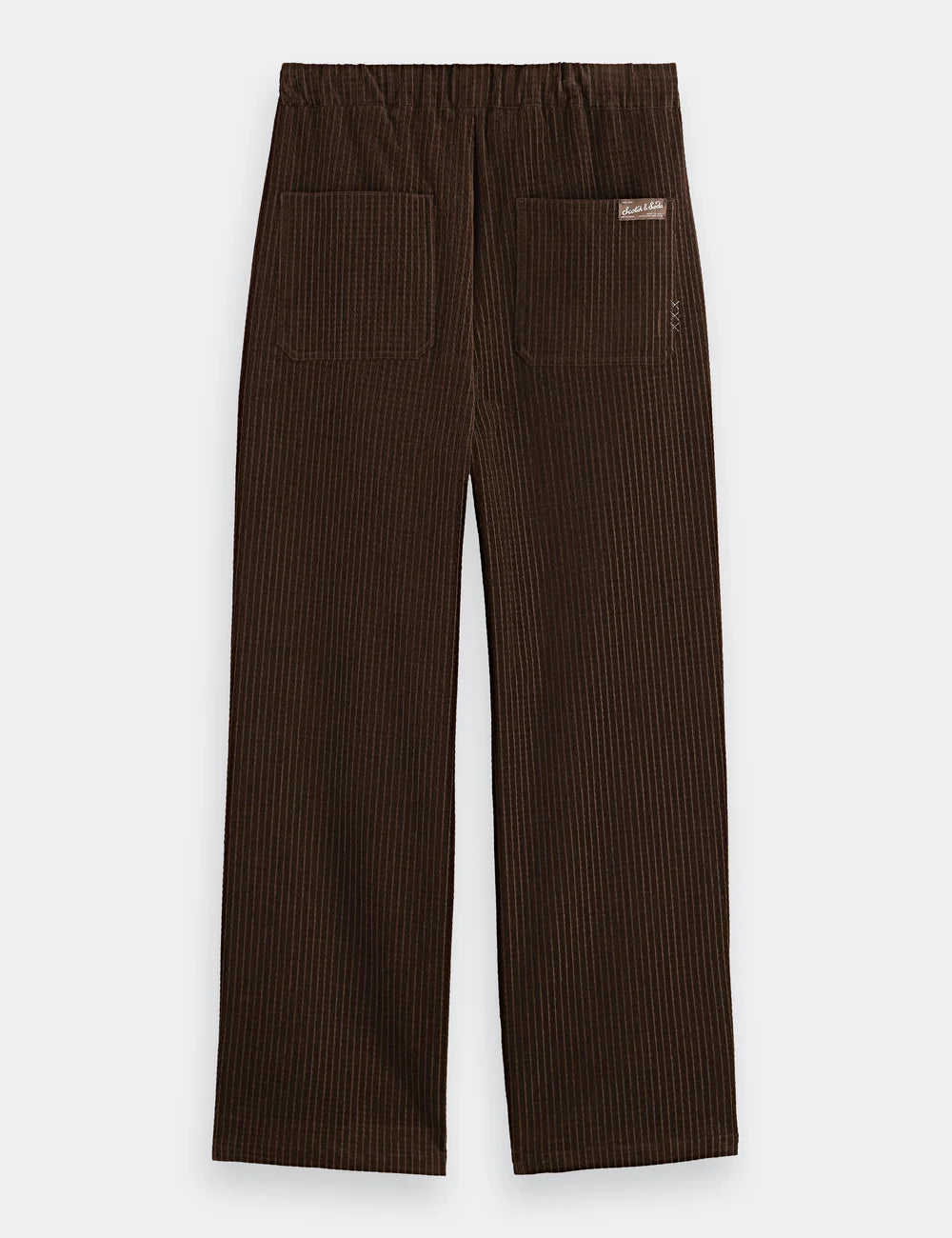 Jacquard Corduroy Jogger full model shot showing overall fit by Scotch & Soda
