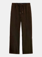 jacquard-cotton-blend-corduroy-relaxed-fit-jogger front view by Scotch & Soda