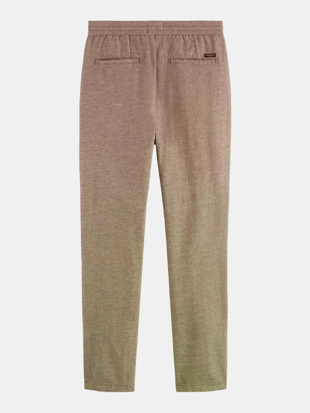 seasonal-core-warren-straight-fit-cotton-linen-jogger detail view by Scotch & Soda