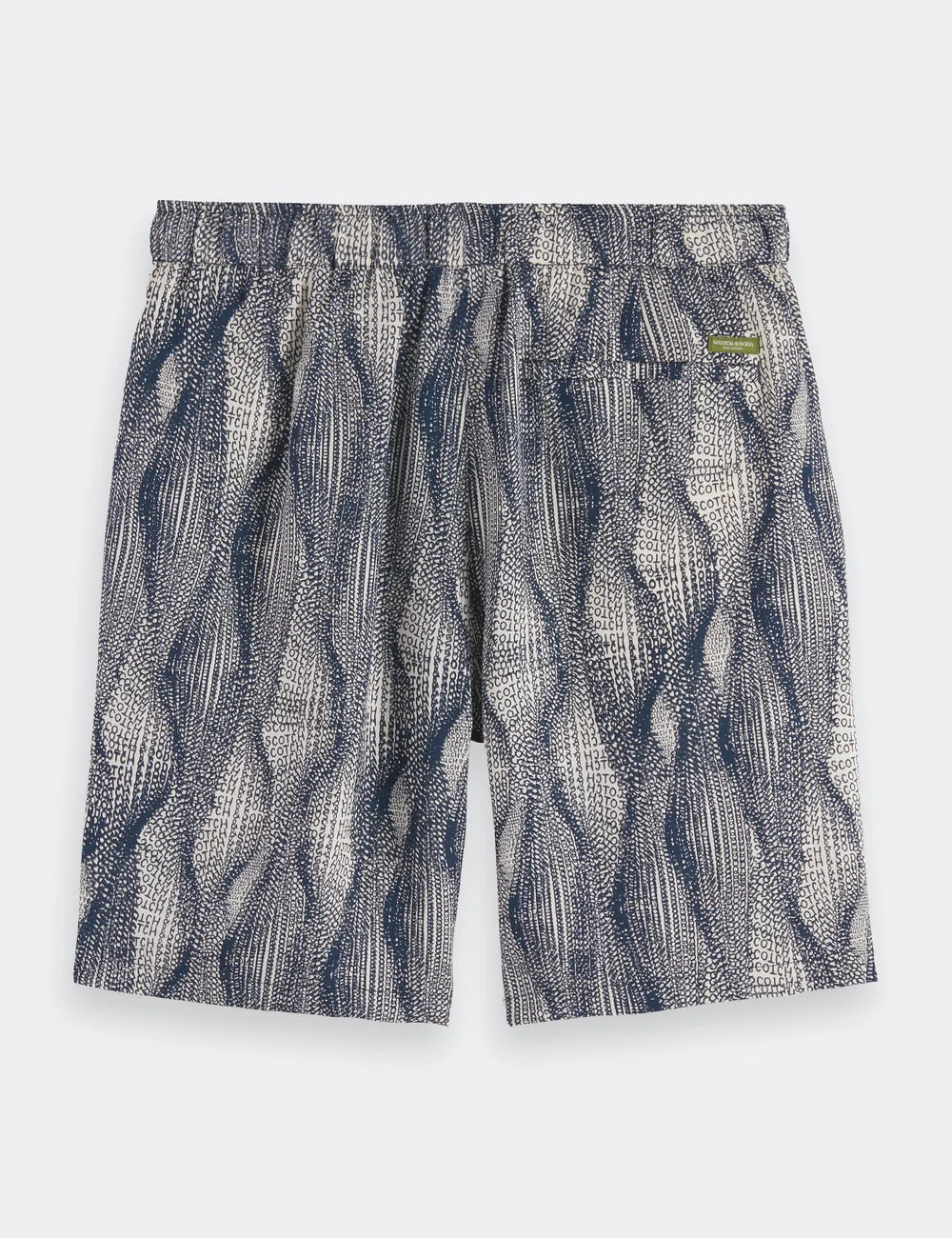 Printed Tencel Shorts flat lay back view by Scotch & Soda