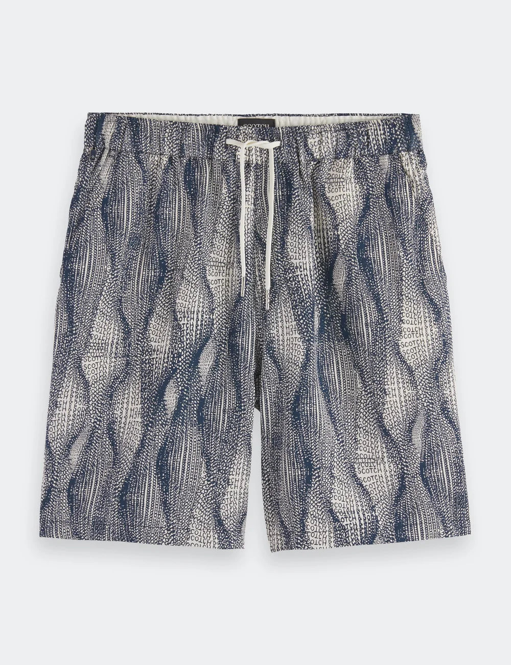 Printed Tencel Shorts flat lay front view by Scotch & Soda