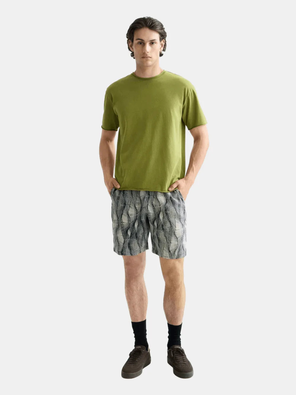 Printed Tencel Regular Fit Bermuda Short - Scotch & Soda